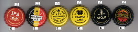 caps of russian craft beer