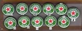 caps from Heineken
